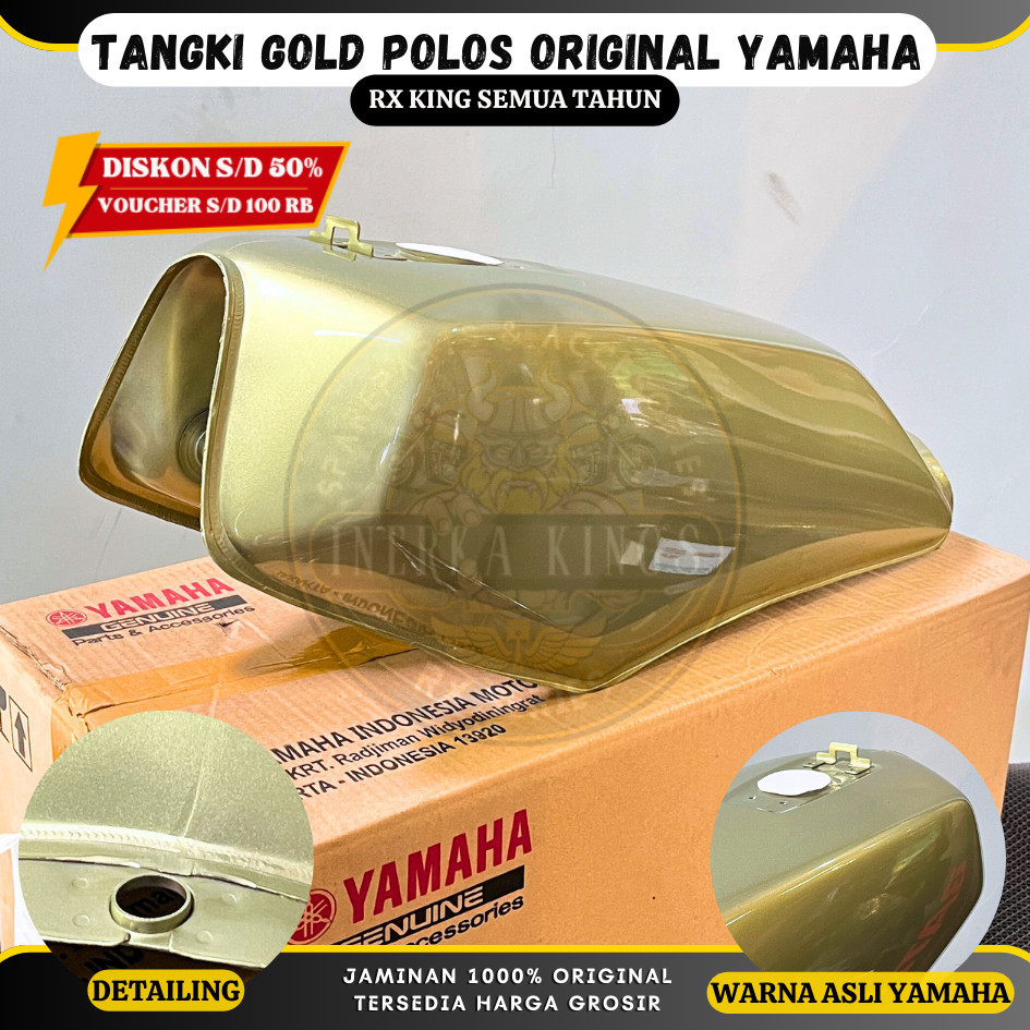 TANK Tangki Polos Rx King RXS RXK GOLD Original YAMAHA 29N-F4110-00-P4