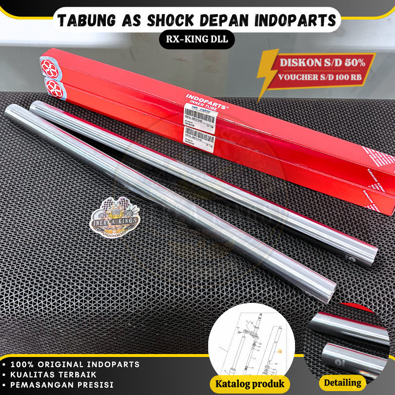 As Shock Depan Silver Panjang 30 Inch RX KIng RXK ORIGINAL INDOPARTS