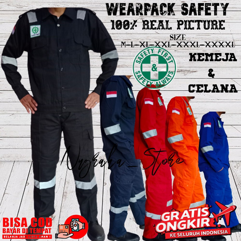 [FRESH STYLE] GET IT NOW!! Wearpack Setelan Baju & Celana Scotlight 2inch Seragam Safety Coverall