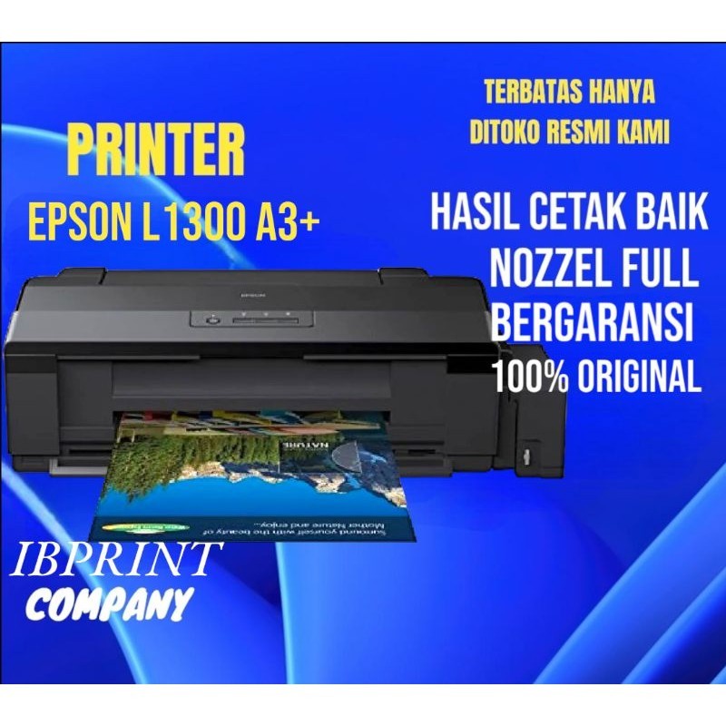 PRINTER EPSON L1300 A3 & A3+ PRINTER CETAK WARNA & DOKUMEN