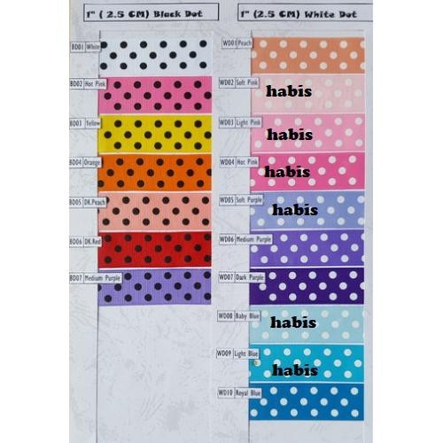 

Big Sale - Pita GrossGrain Dot 1" (2.5cm) 20 yard .,