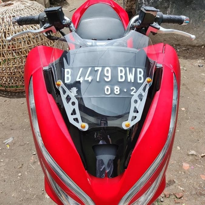 Kekinian - WINDSHIELD PCX 160 VISOR PCX 150 - smoke 150, STANDART 