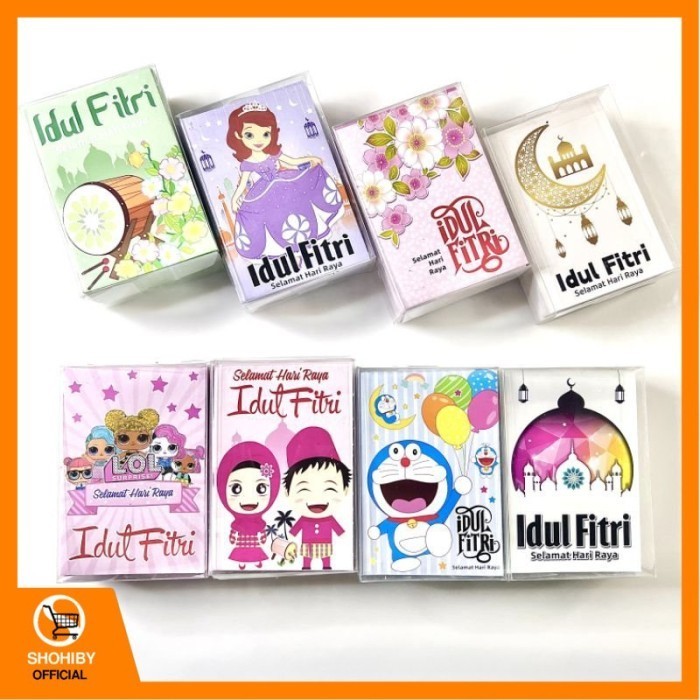 

100Pcs Amplop Lebaran Idul Fitri Thr Kter Angpao Lucu Mini Anak