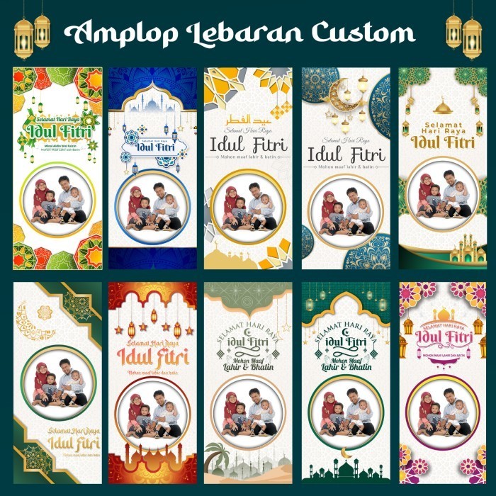 

Amplop Lebaran Custom Foto Nama Ucapan