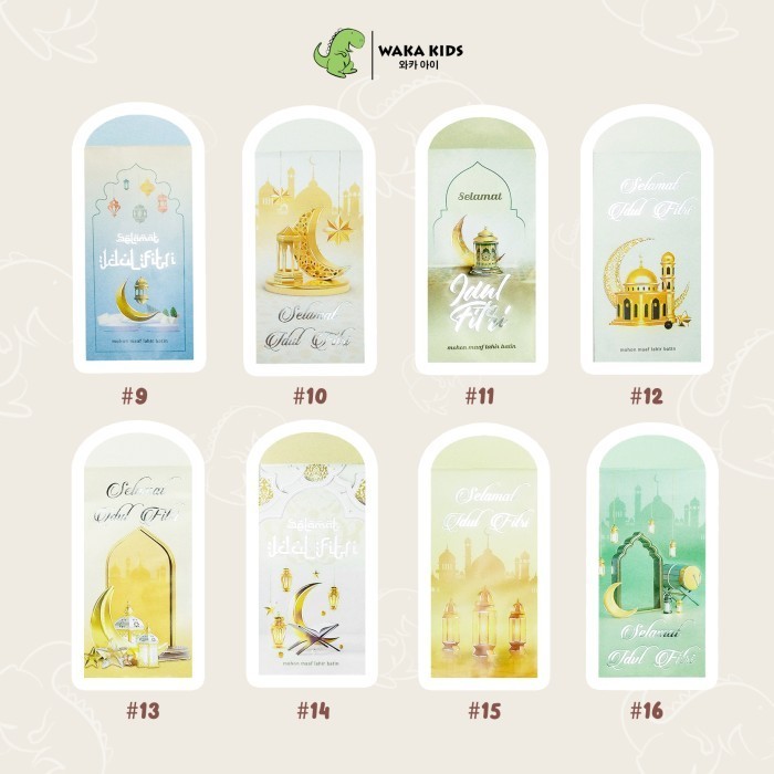 

Wakakids Angpao Amplop Lebaran Idul Fitri Premium Panjang 30 Lembar