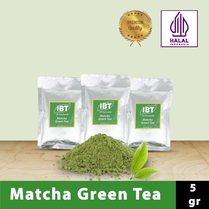 

Bahan Makanan Serbuk Bubuk Kue Matc Tea Ibt Pure Powder 5 Gr