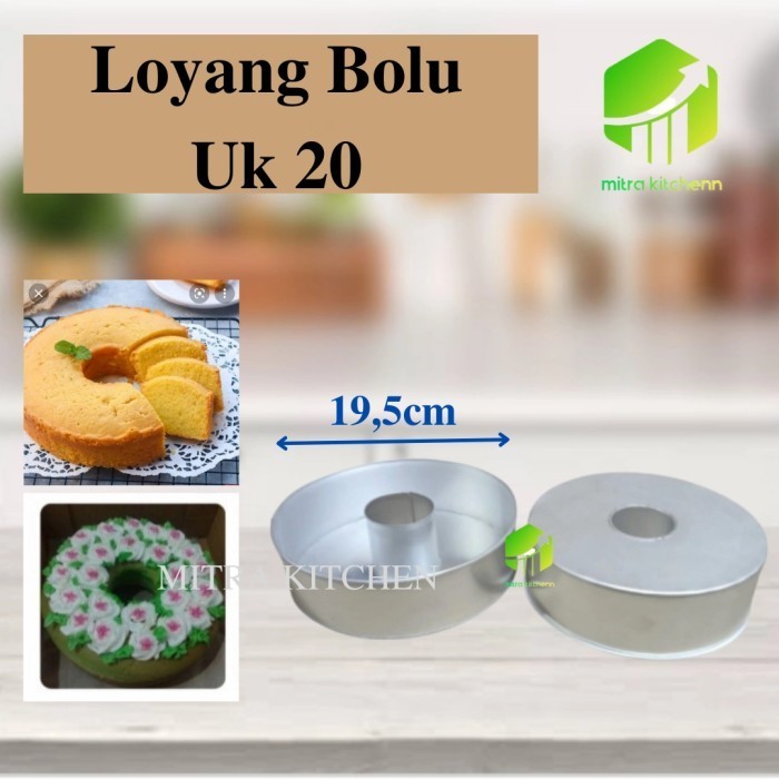 

Loyang Kue Lu Bulat Long Tengah Polos Bahan Alumunium Loyang Bulat