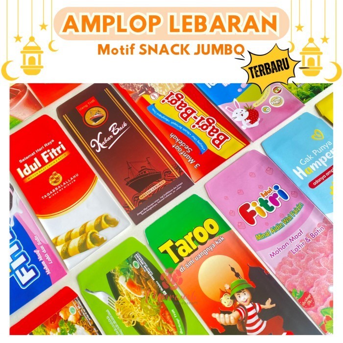 

Amplop Lebaran Besar Motif Snack Uang Tidak Dilipat Motif Ter Viral
