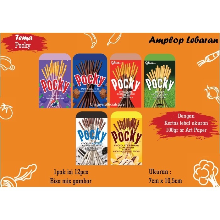 

Amplop Lebaran Unik 2023 Tema Pocky Bahan Art Paper