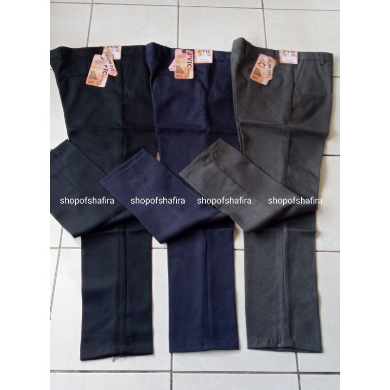 [MADE BY QUALITY] Celana Kantor Formal Pria Sepan Kerja Dasar Bawahan Bahan Cowok Resmi Slim Fit