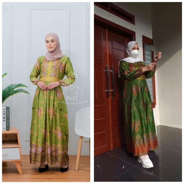 Termurah Gamis Muslimat Nu Semi Sutra (Semsut) 0Ri By. Dk Fashion // Gamis Seragam Muslimat Nu // Ga