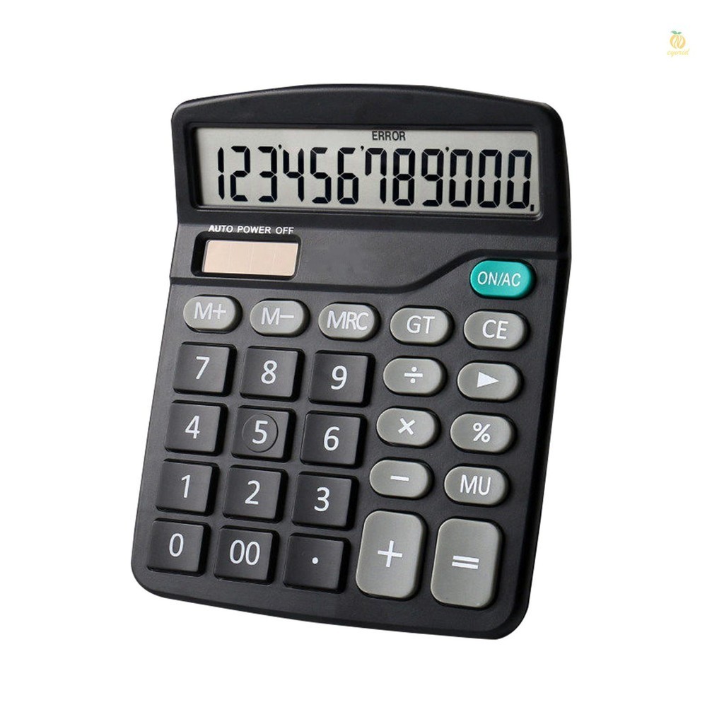 

EQ Desktop Calculator Standard Function Calculator with 12-Digit Large LCD Display Solar & Battery Dual Power for Home Basic Office Business
