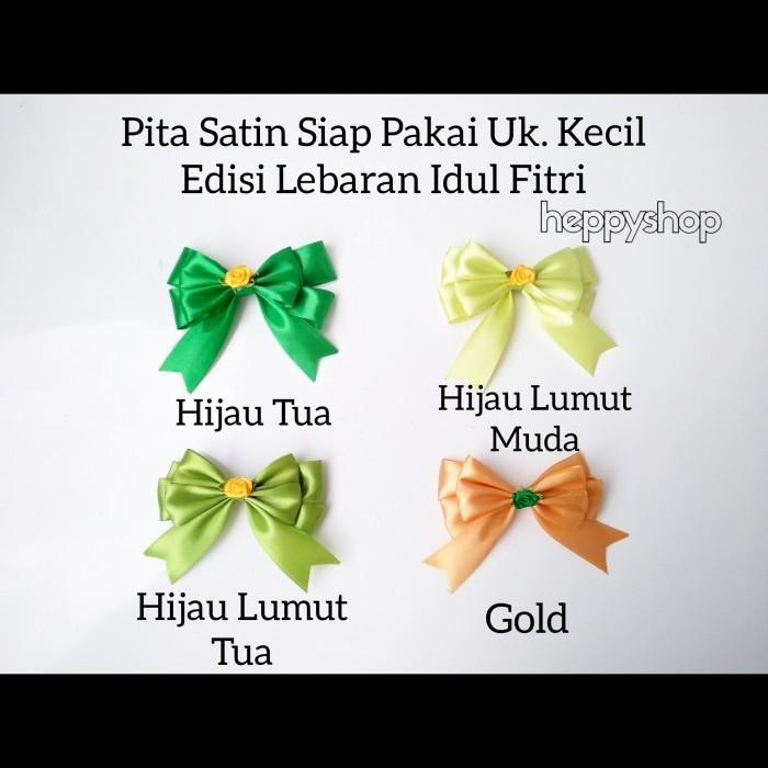 

Pita Satin Siap Pakai Uk. Kecil Edisi Lebaran Idul Fitri, Pita Hampers 038