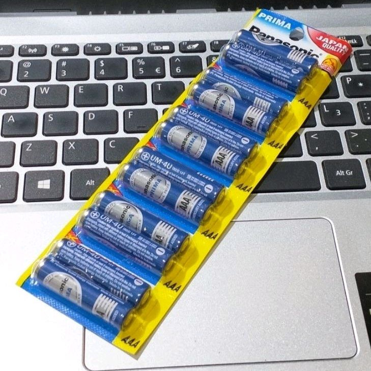 (12pcs)Baterai Panasonic Prima AAA Biru/Battery AAA/Baterai AAA/Batu Remot Tv/Batu Remot Ac