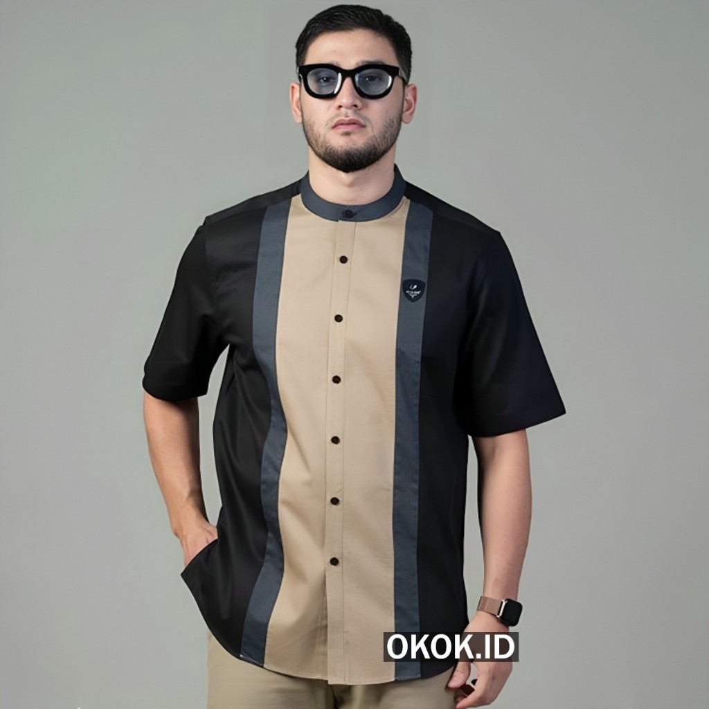 Koko Pria Dewasa Terbaru 2024 Pakaian Lebaran Anak Laki Kemeja Kokoh Slimfit Kokoo Kurta Kemja Pakis
