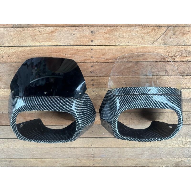 Aksesoris Vespa Driverscreen Gordon Vespa PX Series Exclusive Strada CARBON