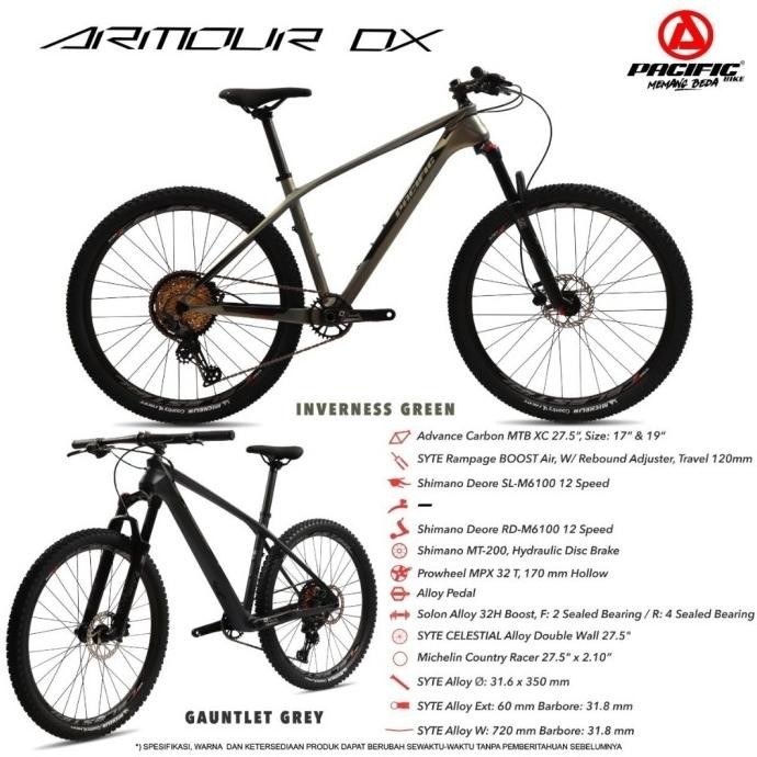 Sepeda Gunung / Mtb Pacific Armour Dx Carbon 27,5
