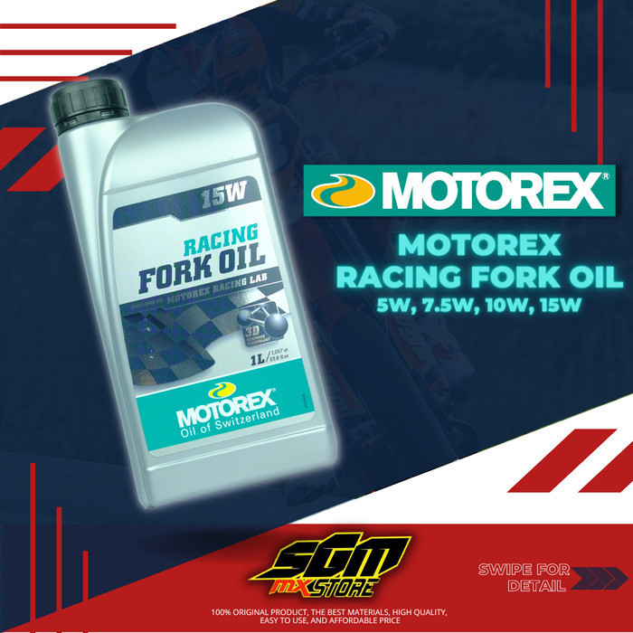 PROMO OLI SHOCK MOTOREX RACING FORK OIL ( 5W, 7.5W, 10W, 15W ) #ORIGINAL