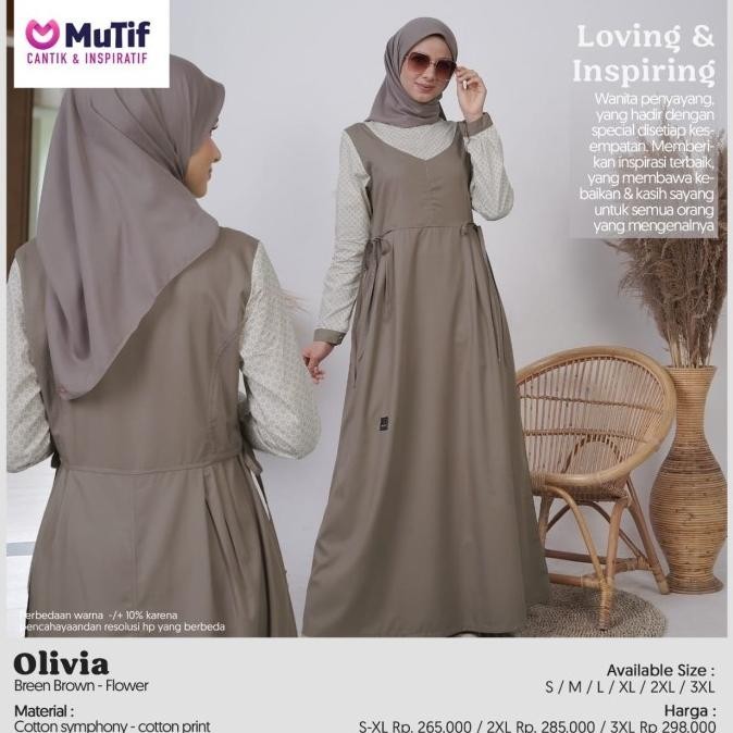 Best Sales Gamis Mutif Olivia Berkualitas