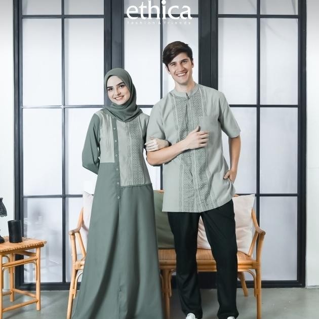 Sale Now Couple Ethica Elfa 186 Clove Green Original