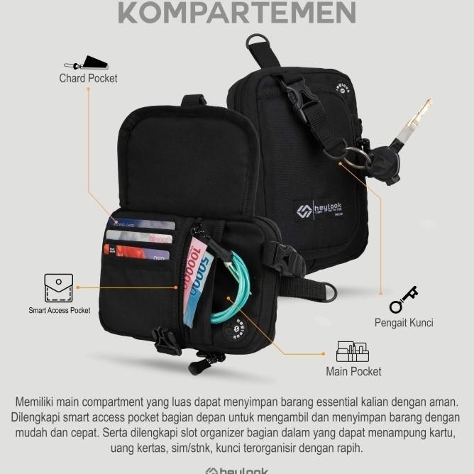 Tas Selempang Sling Bag Slempang Hp Mini Gantung Leher Pria Wanita - jihanstoress