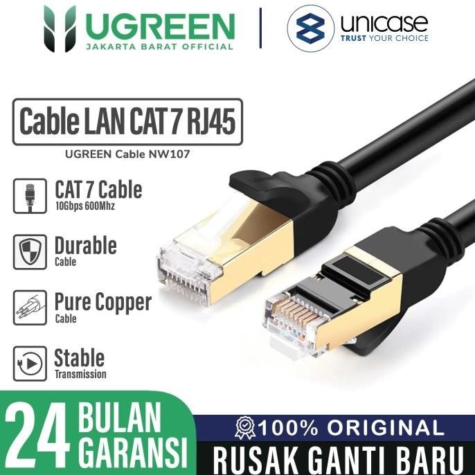 Cable Lan Cat 7 Rj45 Ugreen Ethernet 10Gbps 600Mhz Ftp Internet Kabel
