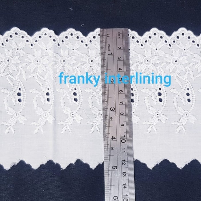 

RENDA KATUN 2381 LEBAR 12CM HARGA PER PACK ISI 13,5METER