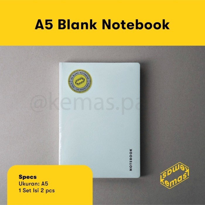 

Gilaa!!! Colorful Blank A5 Notebook (Pastel Biru & Hijau) Berkualitas