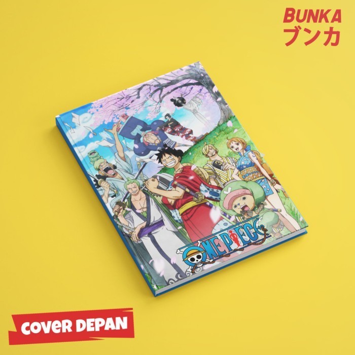 

Lucu Notebook Anime One Piece Wano Strawhat Pirates Hardcover A5 Buku Tulis Terbatas