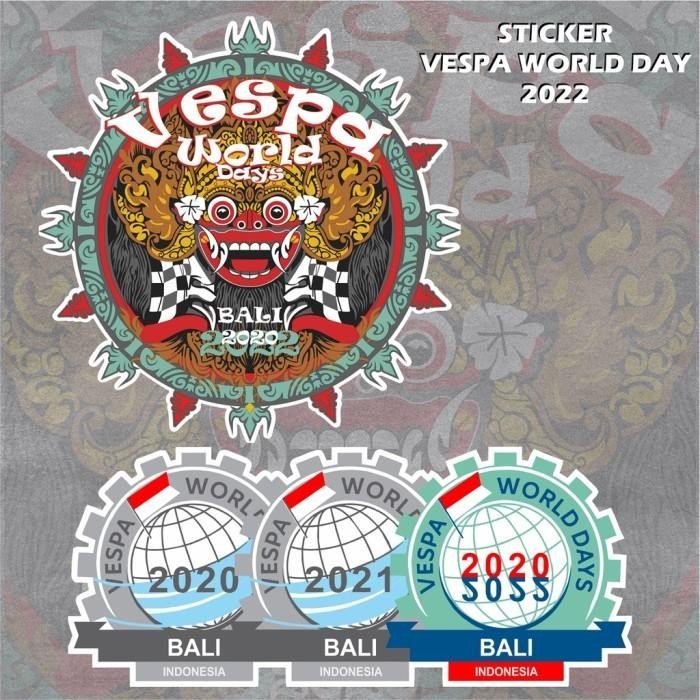 (0_0) Emblem Bordir Vespa World Day 2022 Vwd | Patch Jaket Vwd ("_")