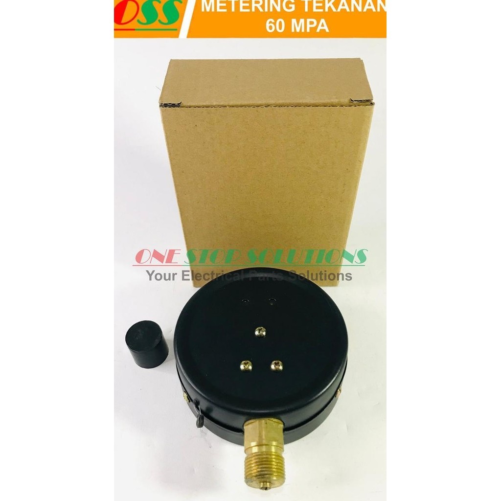 Test Nozzle Pressure Gauge Meter S60H Metering Tekanan 60 Mpa 8000 Psi