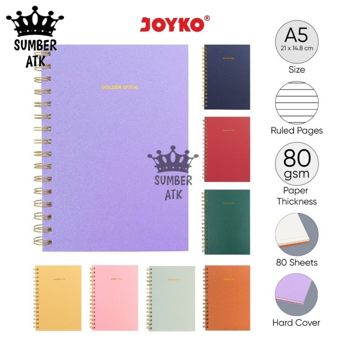 

Kusus Hari Ini Buku Tulis Catatan Bergaris Spiral Ruled Notebook Joyko Nb-721 A5 Trendi