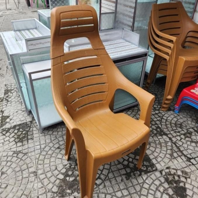 Kursi Plastik Sandaran Kepala Napolly 2 Kursi 1 Meja Set Original Lapaknyamarlin