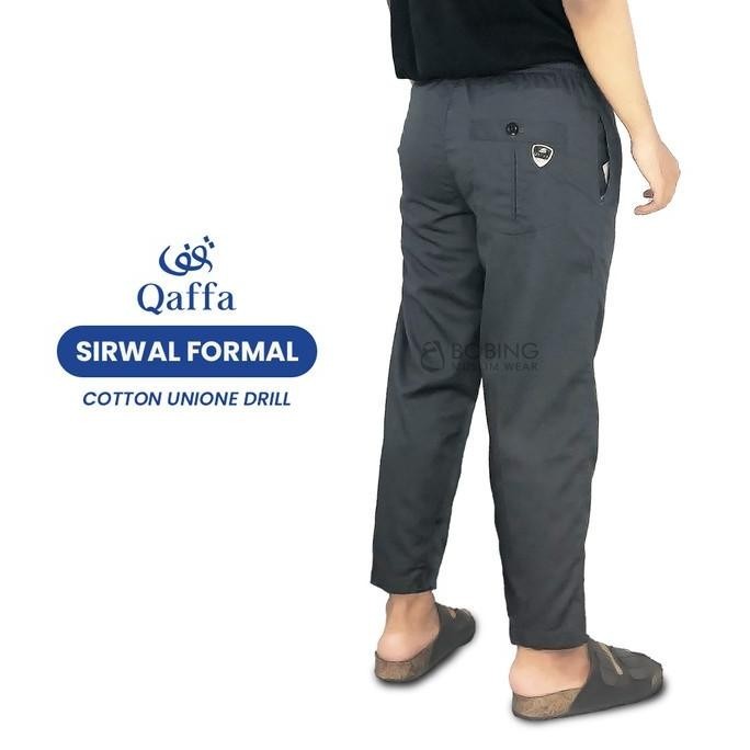Celana Sirwal Formal Pria Kantor Ankle Polos Sirwal Jumbo Dewasa
