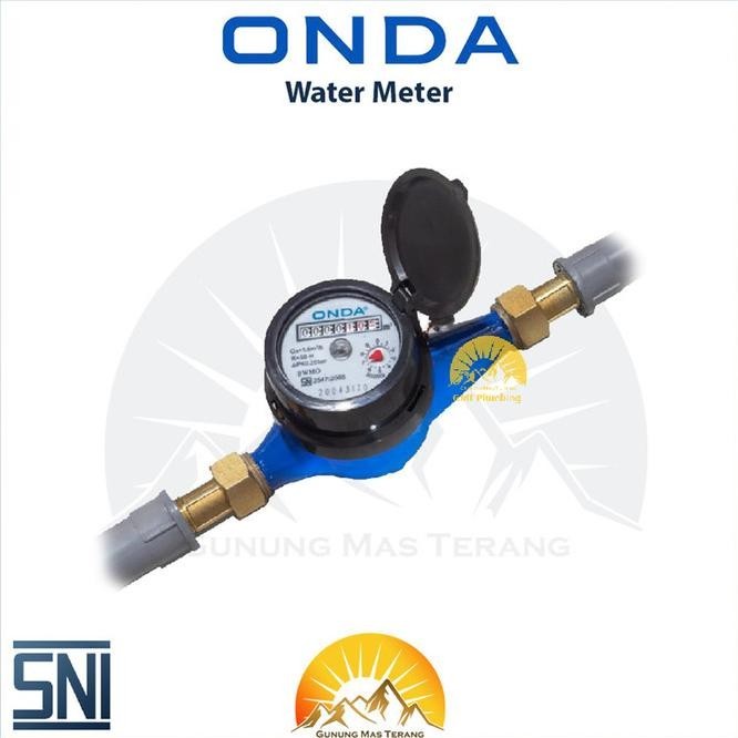 Onda Water Meter 1/2 " Meteran Air Tera Kuningan Pdam Pamsimas Pam