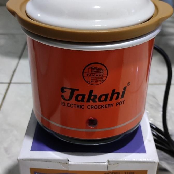 Terlaris Tutup Keramik Slow Cooker Slowcooker Takahi 0.7L 0.7 Liter Stok Terbatas