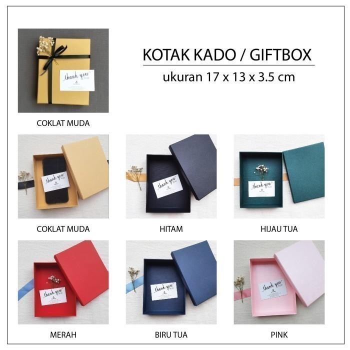 

SALE PTR KOTAK KADO / SOUVENIR UK. 17 X 13 X 3.5 CM