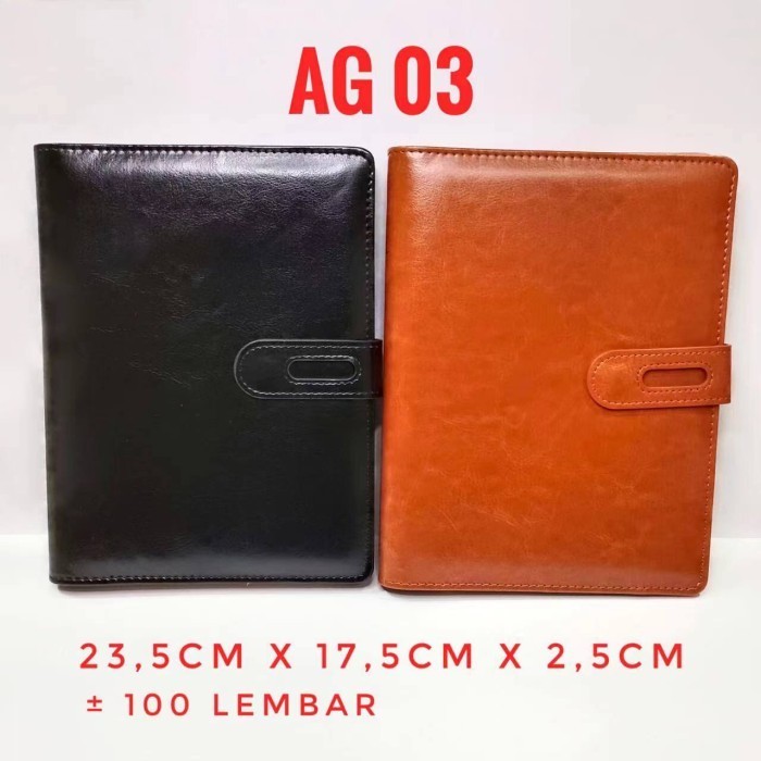 

Cuci Gudang Ag03 Agenda Kulit A5, Agenda Binder, Note Book, Buku Tulis Binder Hemat