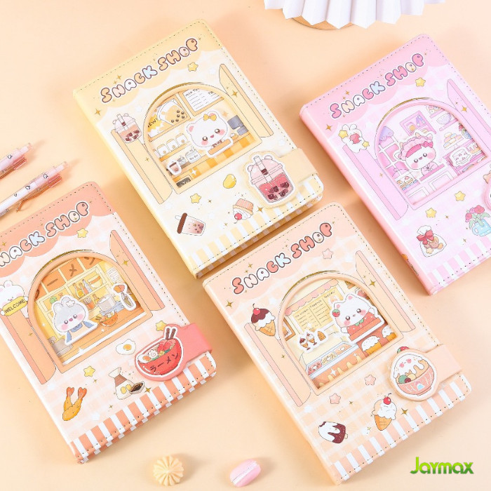 

Unik Magnetic Notebook Kitty Snack Shop / Diary Jurnal Agenda Buku Tulis Promo