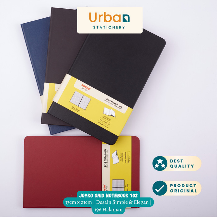 

Aman Notebook Buku Tulis Catatan Diary Agenda Joyko Hard Cover Nb-702 Grid Bagus