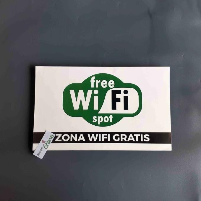 

*:*:*:*:*] Stiker Free Wifi, Stiker Hotspot Area, STiker Vinyl LAMINASI GLOSSY