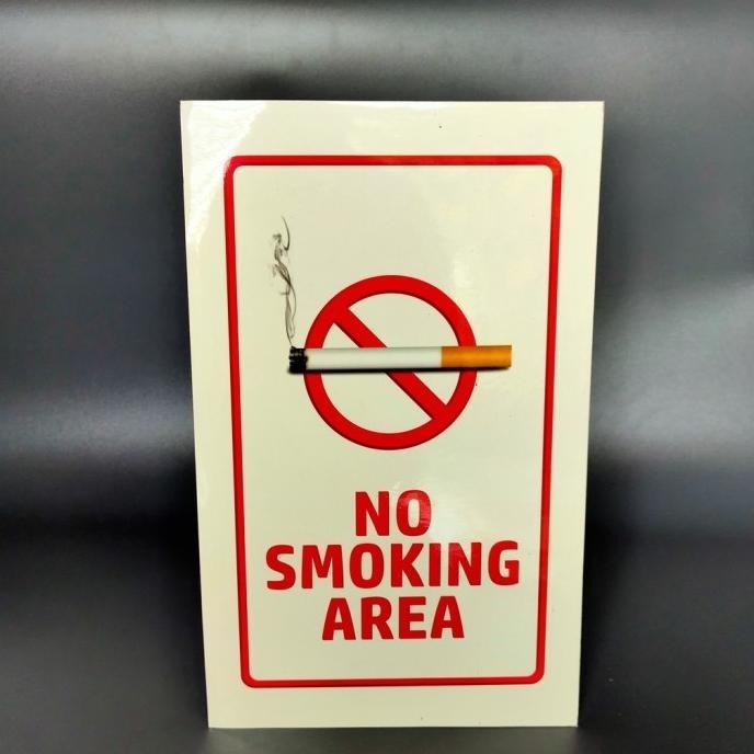 

siap kirim] Termurah!!!! Stiker No Smoking Area - Type 03 Bahan Waterproof