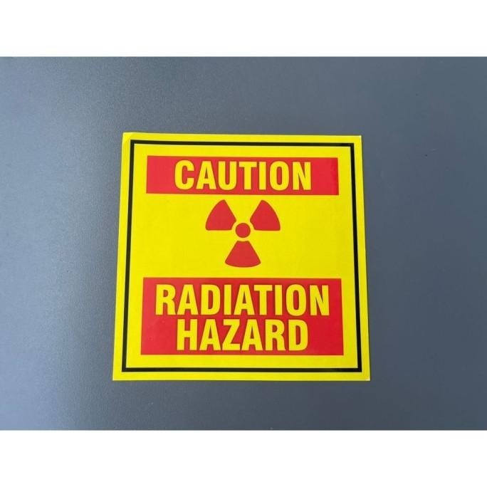 

`````````] Sticker Radiasi | STIKER PENANDA RADIASI | RADIATION HAZARD | CAUTION