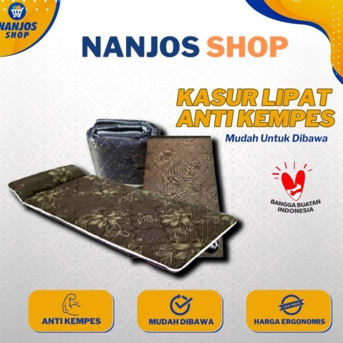 Kasur Lipat Tebal Anti Kempes / Kasur Busa / Kasur Lipat 90 Cm Soteria