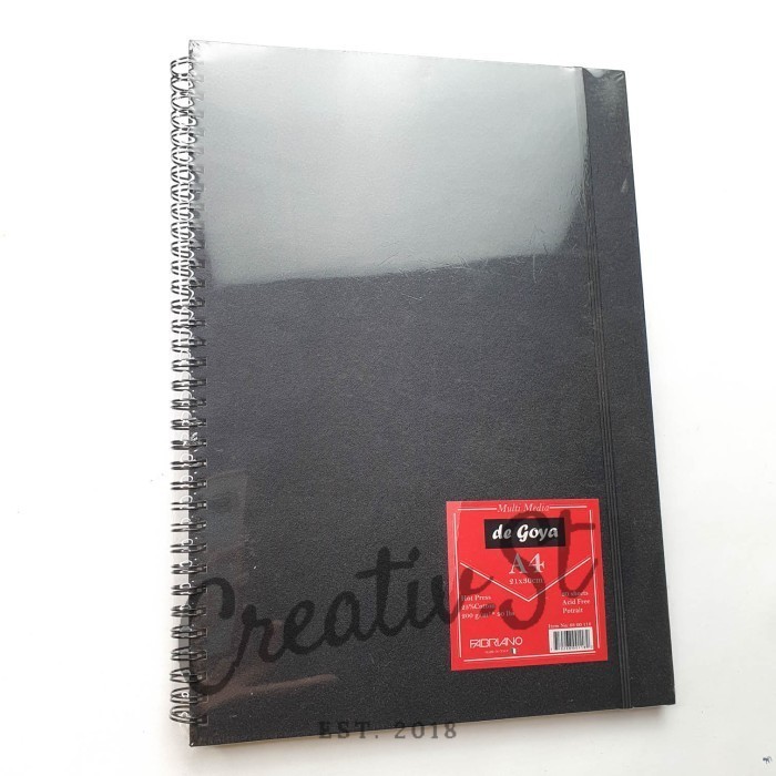 

Berkualitas De Goya Watercolor Book Hot Press Spiral Ring - A5 A4 (30S, 200Gsm) Trendi