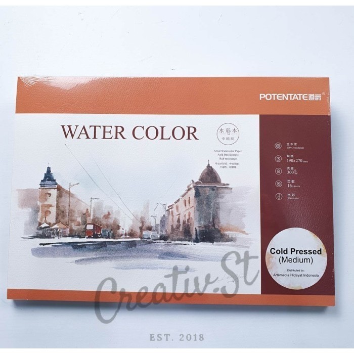

Promo Potentate Watercolor Pad Medium Cold Pressed 19 X 27 Cm Sale!!!