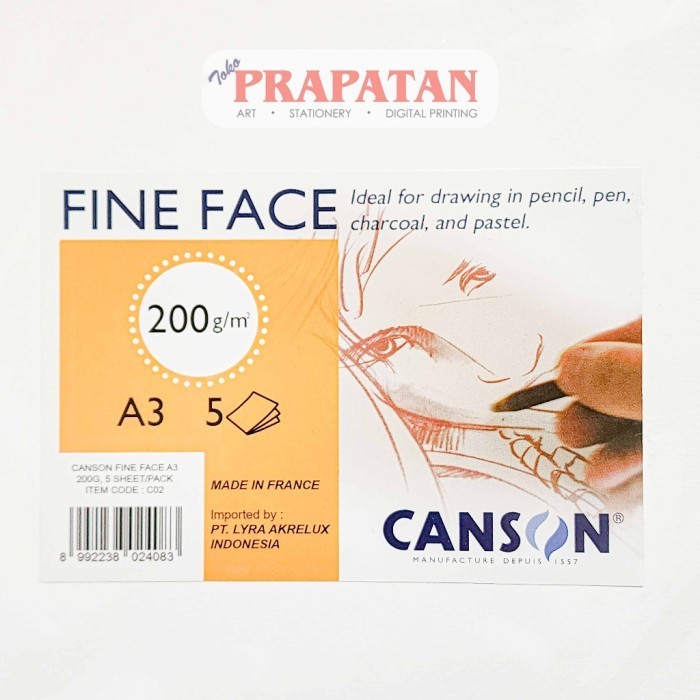

Mudah âœ… Canson Fine Face A3 Drawing Paper 200Gsm | Kertas Gambar # Terbatas
