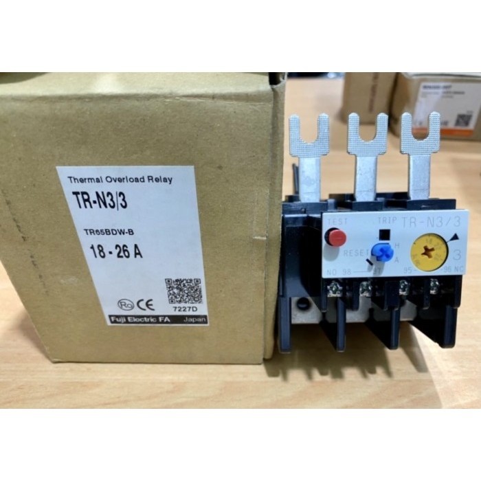 Overload Fuji Tr-N3/3 Untuk Contactor Sc-N2S, Sc-N3 Fuji Electric