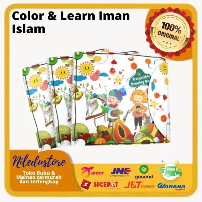 

Buruan Magic Drawing Book/ Reusable Drawing Book/Buku Gambar Ajaib/Recyclable Trendi