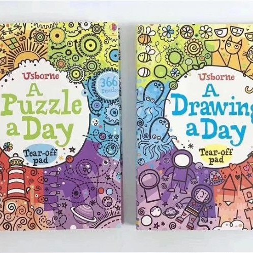 

Mudah Usborne A Puzzle A Day / Drawing A Day Terbatas